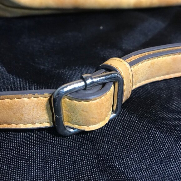 PinkStix Faux Leather Tan Crossbody Bag Purse Chettah Print Lining - Picture 5 of 13